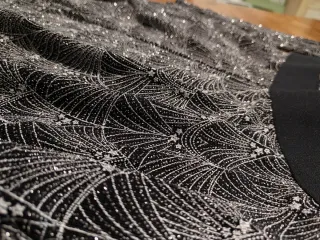 Conjunto 3 piezas H&M brillo negro y plateado