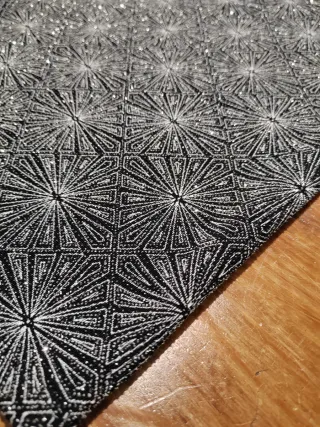 Conjunto 3 piezas H&M brillo negro y plateado