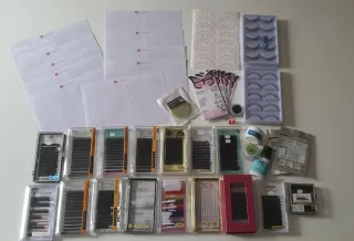 Material para extensão de pestanas