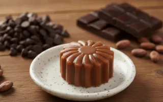 Jabón artesanal de chocolate