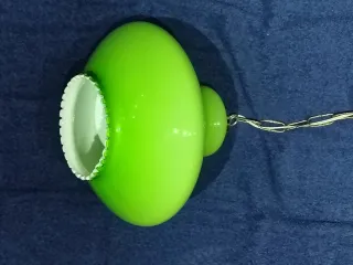 Lámpara Opalina Vintage Verde farol