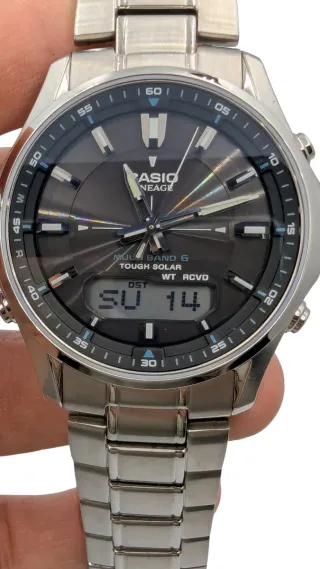 CASIO LINEAGE RADIOCONTROL SOLAR ZAFIRO ESTRENAR