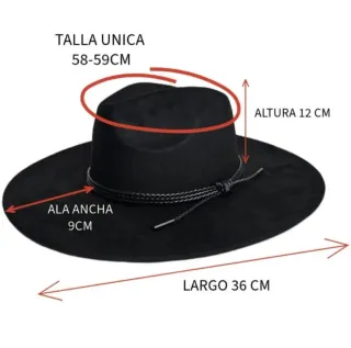 Sombrero Fedora Negro Clásico