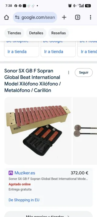 Xilófono Sonora SX GB F Sopran