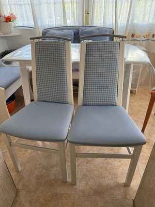 Rinconera de cocina azul y blanco