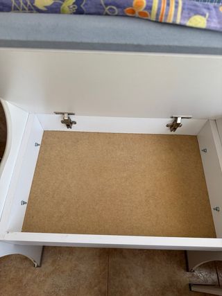 Rinconera de cocina azul y blanco