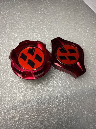 Tapón Llenado Aceite Rojo CNC