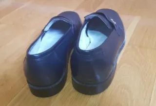 Mocasines de piel azul marino