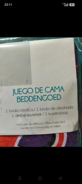 Funda nórdica y funda almohada Londres