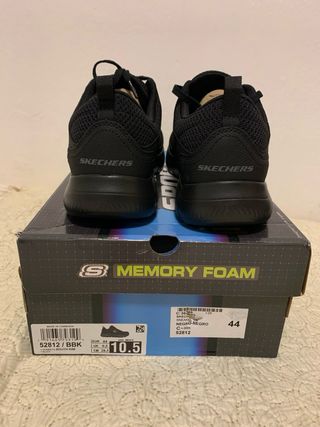 Zapatillas Skechers Memory Foam Negras Talla 44