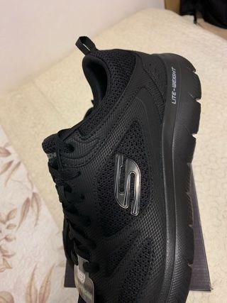 Zapatillas Skechers Memory Foam Negras Talla 44