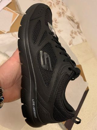 Zapatillas Skechers Memory Foam Negras Talla 44