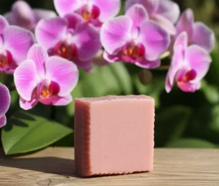 Jabón artesanal orquídea rosa