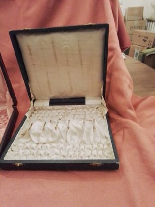 2 Cajas Antiguas para Cubiertos