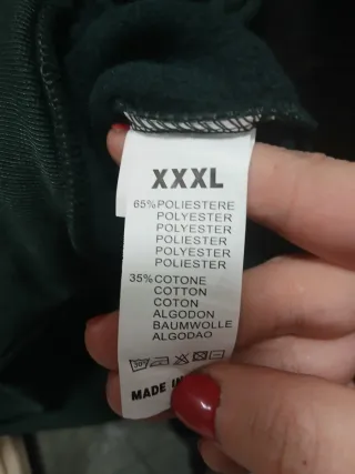 Felpa con cappuccio OCCHIEBELLI verde taglia XXXL