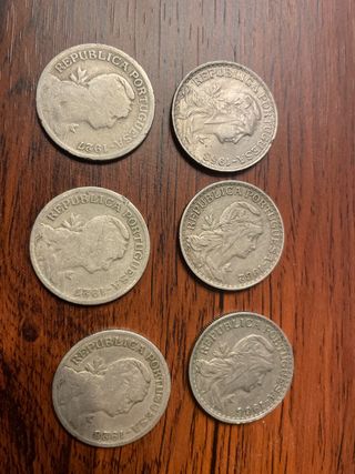 Colección 5 monedas 1 Escudo Portugal