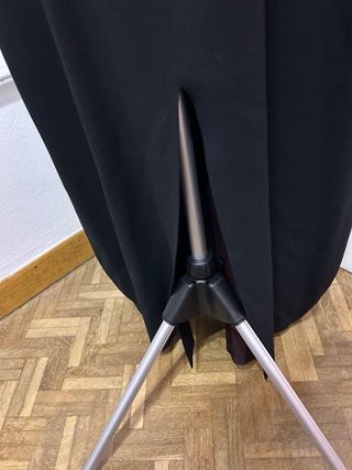 Vestido negro tirantes fiesta T42 crepé. Forrado