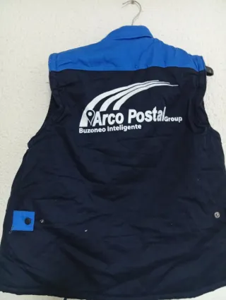 Chaleco multibolsillos trabajo azul y negro