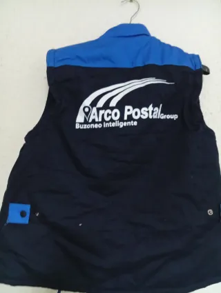 Chaleco multibolsillos trabajo azul y negro