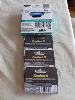 Recambios Gillette Mach 3 y Unnia Excellent 5