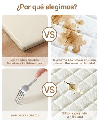 ★ Alfombra bebé Acolchada 127 x 127 x 3cm