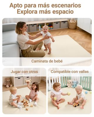 ★ Alfombra bebé Acolchada 127 x 127 x 3cm