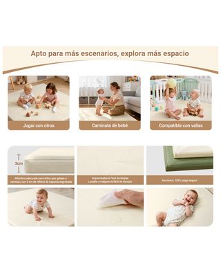 ★ Alfombra bebé Acolchada 127 x 127 x 3cm