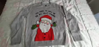 Jersey Navideño H&M Talla XS Santa Claus