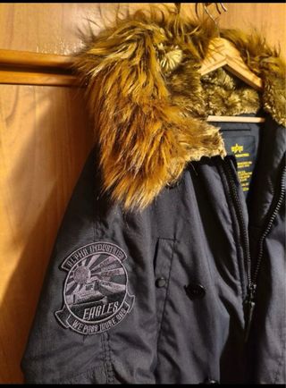 Parka Alpha Industries Negra/Gris