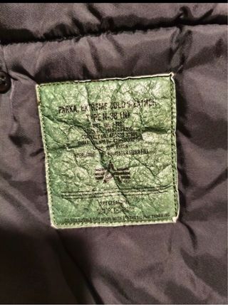 Parka Alpha Industries Negra/Gris