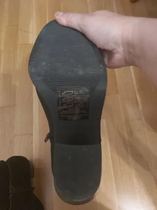 Botines negros antelina talla 41