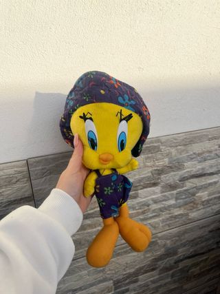 Peluche Titti con cappellino e salopette