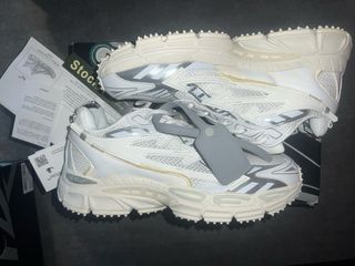 Off-White Be Right Back Sneakers Argento/Bianco