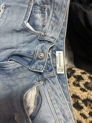 Zara Vaqueros Talla S/36/ sudaderas /chaqueta vaq