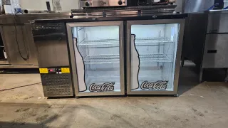 Nevera expositora doble puerta