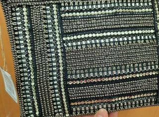 Bolso de fiesta plateado y negro