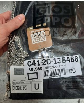 Bolso de fiesta plateado y negro