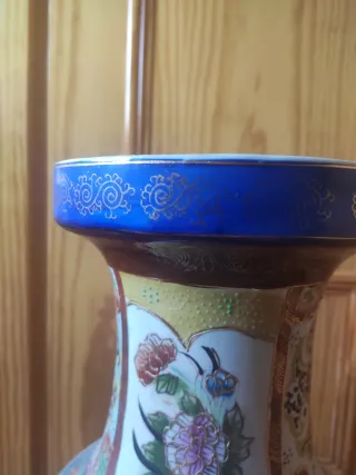 Jarrón chino decorado cerámica