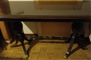 Mesa comedor vintage extensible y 4 sillas