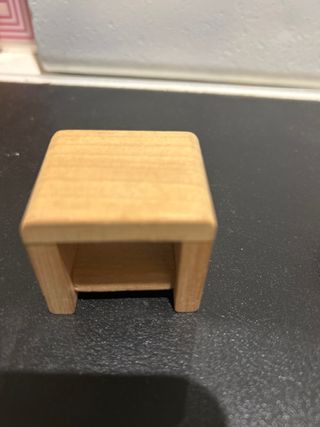 Mesita Noche Madera Casa Muñecas