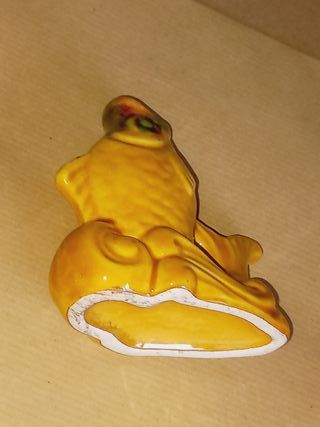 Conjunto de peixes decorativos em cerâmica Vintage