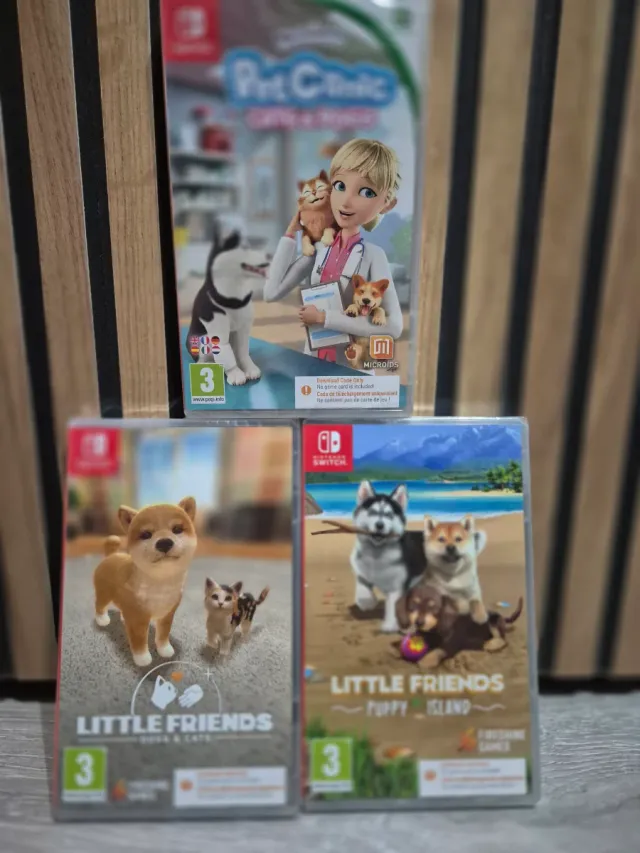 Pack 3 Juegos Nintendo Switch: Pet Clinic, Little