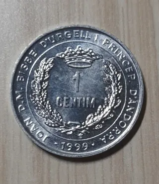 Moneda 1 Cèntim Andorra 1999 FAO