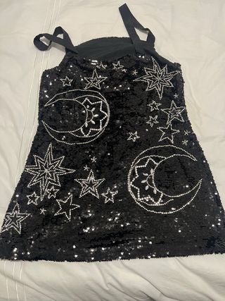 Vestido lentejuelas y piedras Anthropologie