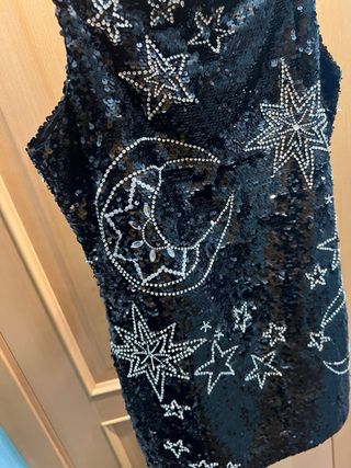 Vestido lentejuelas y piedras Anthropologie