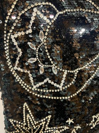 Vestido lentejuelas y piedras Anthropologie