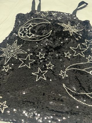 Vestido lentejuelas y piedras Anthropologie