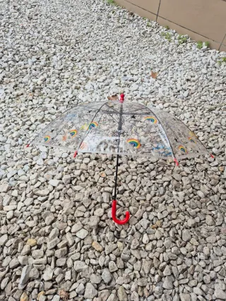 Paraguas infantil unicornio y arcoíris  +3 años