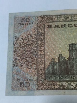 Billete 50 Pesetas Banco de España 1938