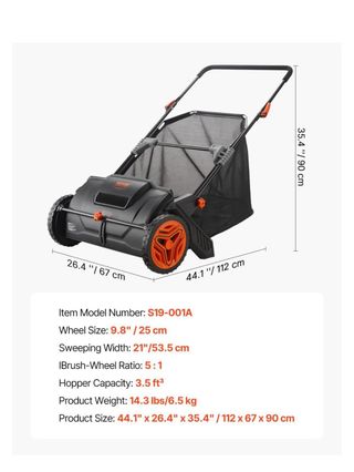 Cortacésped manual Vevor